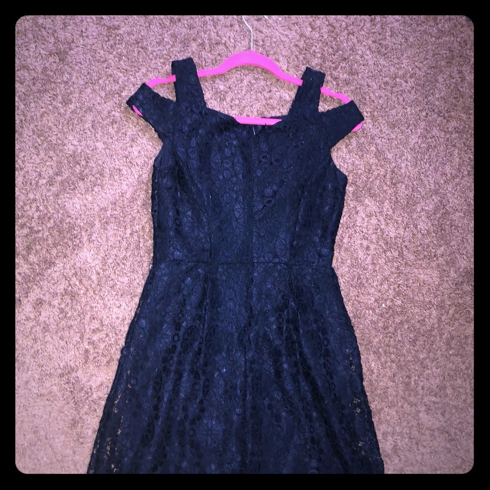 Dark Blue and Black Dress